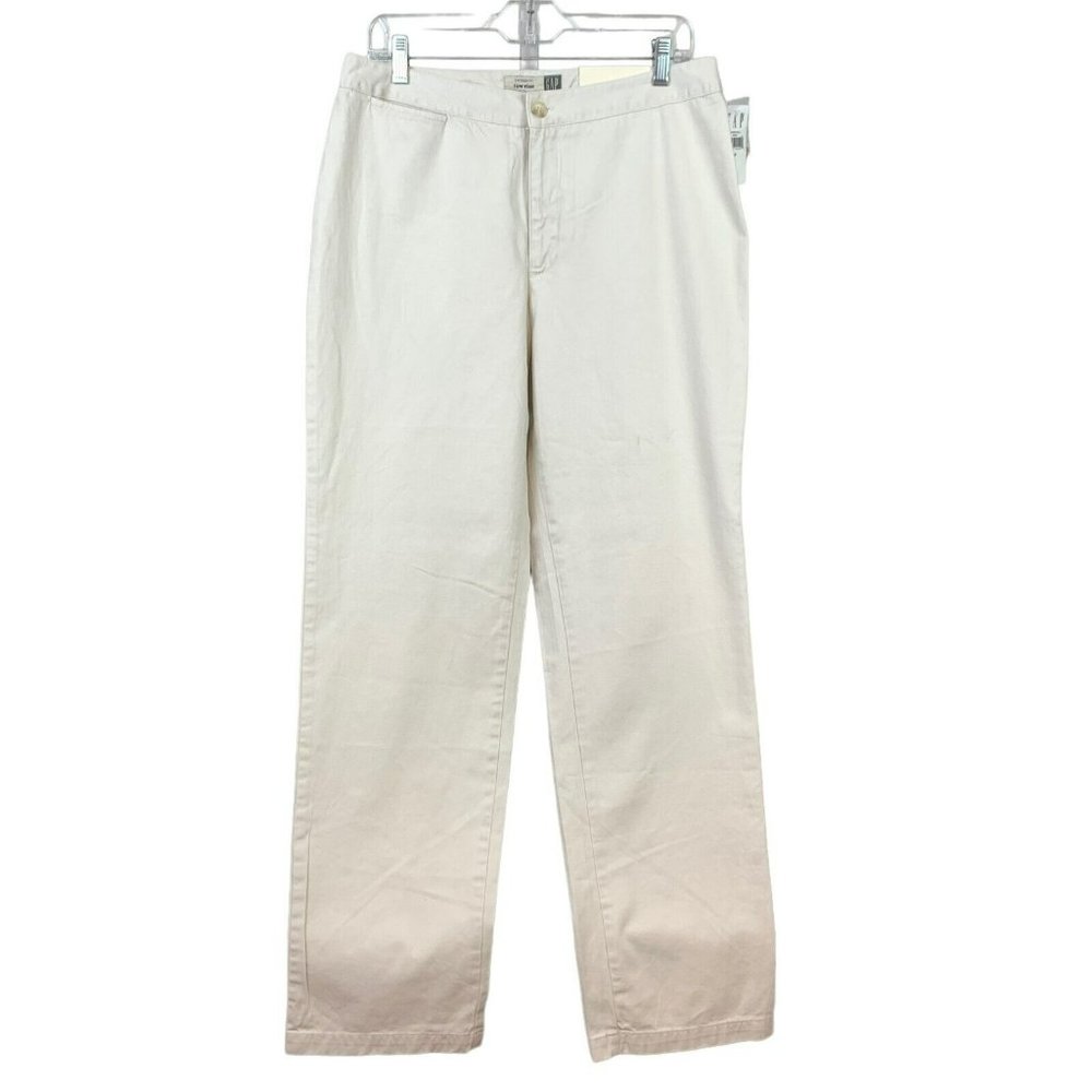 GAP Palisades Khakis Womens 12 Low Rise Slim Straight Leg Pants Jeans
